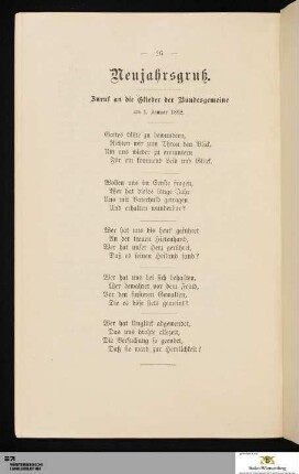 Neujahrsgruß