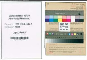 Entnazifizierung Rudolf Lapp , geb. 19.01.1919 (Kaufm.Angestellter)