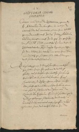 Historia Coccini Hispanici