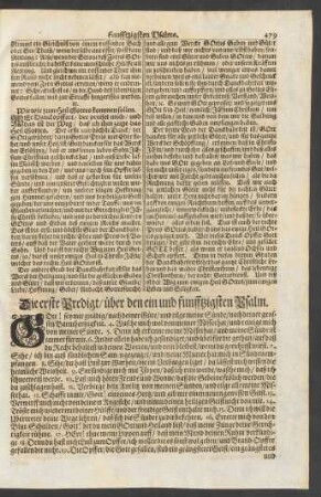 ... über den ein und funfftzigsten Psalm