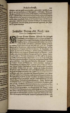 B. Zerbstischer Vertrag oder Receß, von Anno 1520. Dienstags nach Vincentij.