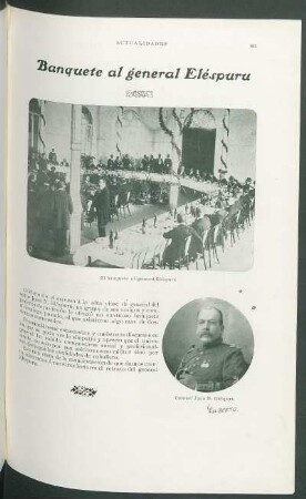 Banquete al general Eléspuru