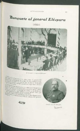 Banquete al general Eléspuru