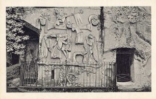 Externsteine, Relief der Kreuzabnahme (Zeichnung)