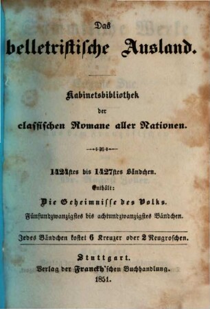 Die Geheimnisse des Volks oder Geschichte einer Proletarier-Familie durch die Zeitalter, 25/28