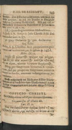 De Officio Christi.
