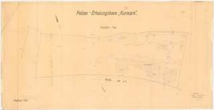 Grünanlage am Polizeierholungsheim Kurmark, Potsdam-Babelsberg: Lageplan des Vermessungsamtes 1:250