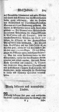 Wenig bekannte und neuentdekte Laender