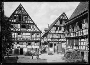 Schorndorf. Höllgasse mit Fachwerkhäusern