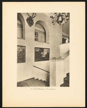 Schloss Blumberg, Brandenburg Umbau: Treppenhaus (aus: Alfred Breslauer, Ausgeführte Bauten 1897-1927)