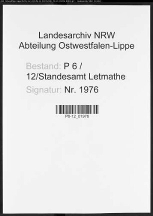 Namensverzeichnis Letmathe, Todesfälle