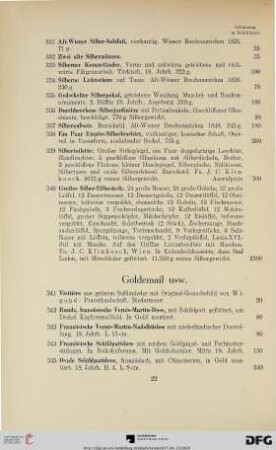 Goldemail usw. (Nr. 341-348)
