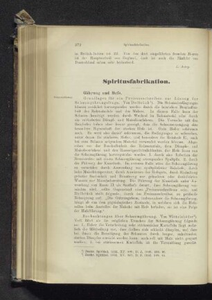 Spiritusfabrikation.