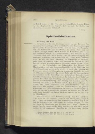 Spiritusfabrikation.