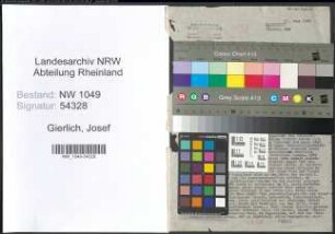 Entnazifizierung Josef Gierlich , geb. 15.08.1906 (Arzt)