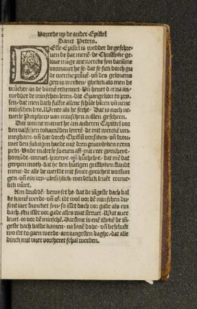 Vorrede op de ander Epistel Sanct Peters.