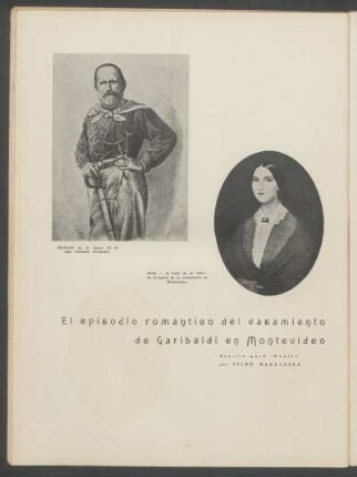 El episodio romántico del casamiento de Garibaldi en Montevideo