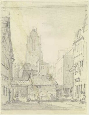 Die Fleischgasse in Frankfurt am Main