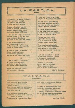 La partida : Poema