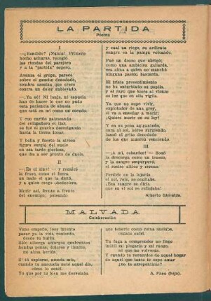 La partida : Poema