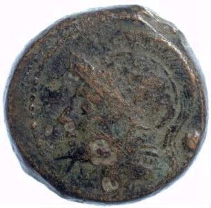 Münze, Uncia, 217 - 215 v. Chr.