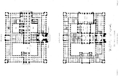Plan: Rathhaus in Berlin: Erdgeschoss, Erstes Stockwerk