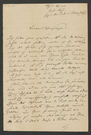 Brief an Heinrich Schlesinger : 30.07.1852
