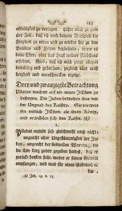 Drey und zwanzigste Betrachtung. - Neun u. zwanzigste Betrachtung.