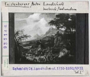 Anton Faistenberger: Landschaft. Innsbruck, Ferdinandeum