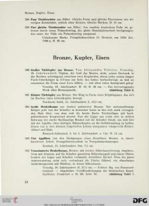 Bronze, Kupfer, Silber (Nr. 300-320)