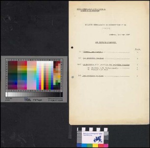 Korrespondenz Olympia: Bulletin hebdomadaire de documentation