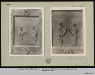 Bronzetür des Westportals : Hosea und Jesaja