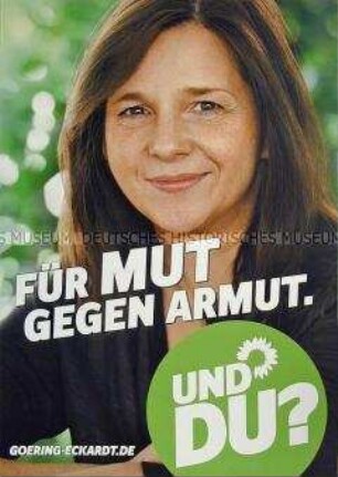 Wahlplakat von Bündnis 90/Die Grünen zur Bundestagswahl am 22. September 2013