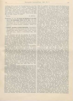 333-335 [Rezension] Fredericq, Paul, Inquisitio haereticae pravitatis Neerlandica. Geschiedenis der Inquisitie in de Nederlandenv tot aan haare herinrichting onder Keizer Karel V (1025-1520). Tweede Deel