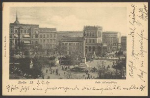 Ansichtskarte Siegessäule und Belle-Alliance-Platz [3/4]