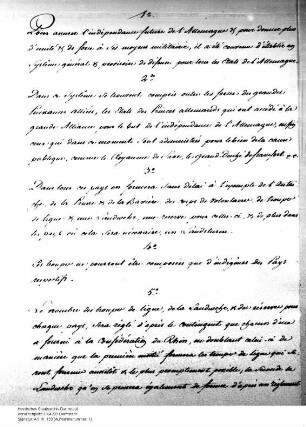 Beitritt Hessens zur Großen Allianz gegen Napoleon. (Provisorisches Verteidigungsabkommen, paraphiert)