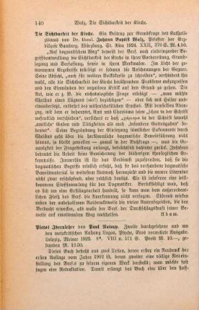 140-143 [Rezension] Natorp, Paul, Platos Ideenlehre