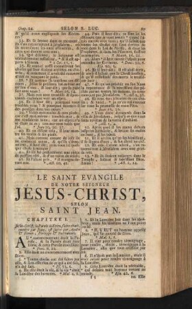 Le Saint Evangile De Notre Seigneur Jésus-Christ, Selon Saint Jean