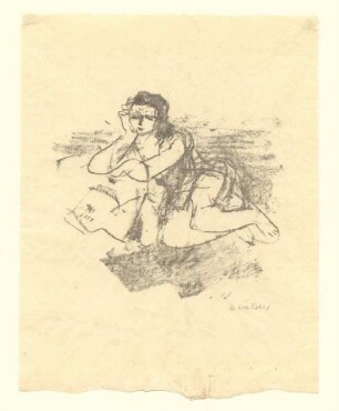 Liegendes Mädchen