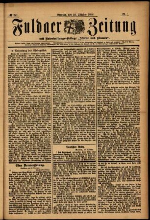 Ausgabe vom Montag, den 19. Oktober 1896.