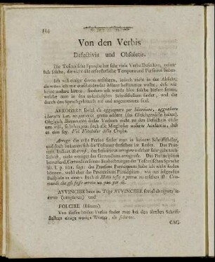 Von den Verbis Defectivis und Obsoletis