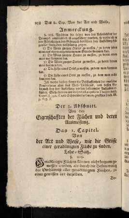 258-267, 1. Capitel (§ 219 - 245)