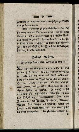 Sechstes Kapittel. - Zehntes Kapittel.