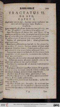 Tractatus VI. De spe