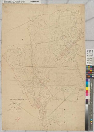 Mairie de Broich, Section E dite de Vorweiden 1:2500. Terminé le 20. Octobre 1810 (alte Urkarte)