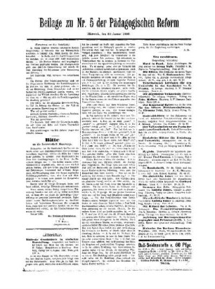 Bitte an die Lehrerschaft Hamburgs : Beilage zu Nr. 5 der Pädagogischen Reform