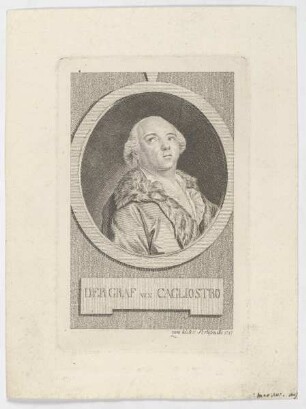 Bildnis des Alessandro di Cagliostro