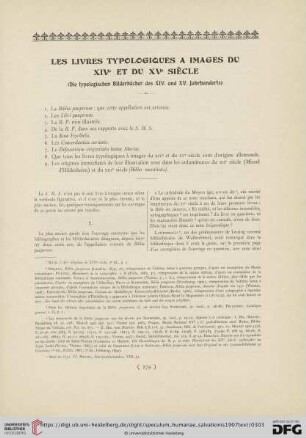 Les livres typologiques a images du XIVe et du XVe siècle