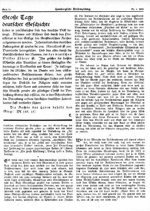 Große Tage deutscher Geschichte