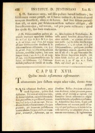 Caput XVII. Quibus modis testamenta infirmantur